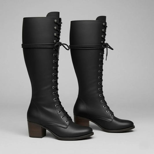 Isla | Women’s Knee-High Lace-Up Boots