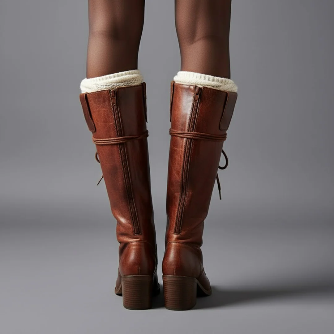 Isla | Women’s Knee-High Lace-Up Boots