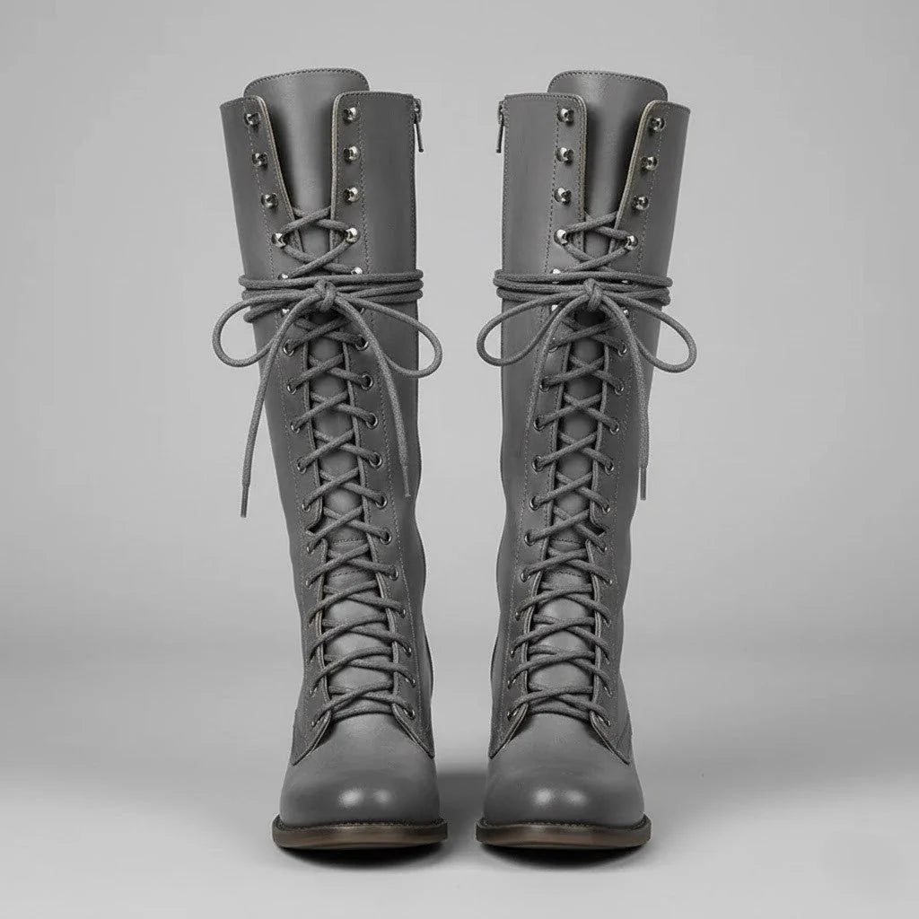 Isla | Women’s Knee-High Lace-Up Boots