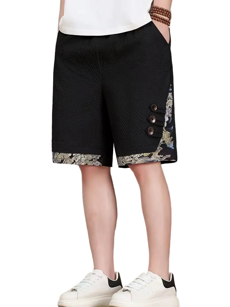 Men's Shorts with Contrasting Panels