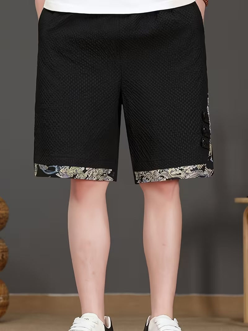 Men's Shorts with Contrasting Panels