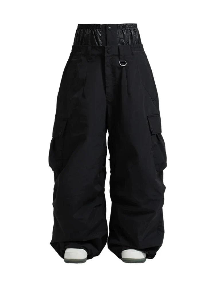 Snowboard Women's Pants with Cargo Pockets and Loose Fit-Pants for Women-Calyray