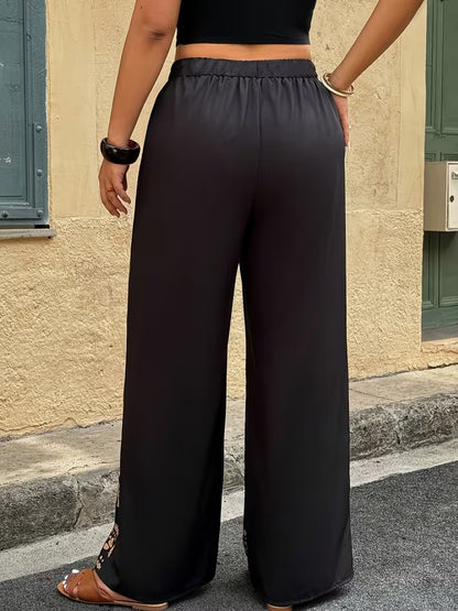 Women's High-Waisted Wide-Leg Pants